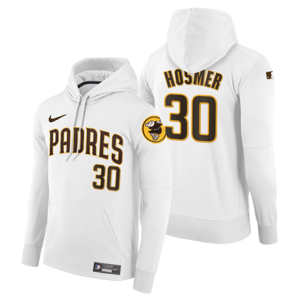 Men Pittsburgh Pirates #30 Hosmer white home hoodie 2021 MLB Nike Jerseys